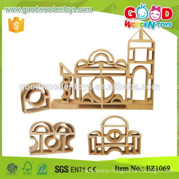 58 picecs Kids Enlighten Big Wooden Hollow Blocks